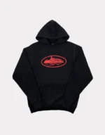 Corteiz Alcatraz Black/Red Hoodie