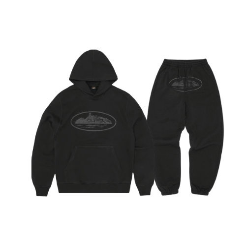 Corteiz Black Logo Tracksuit