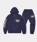 Corteiz Dipset Zip-Up Navy Tracksuit