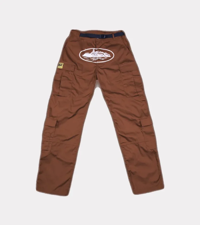 Corteiz Guerillaz* Cargo Brown Pants