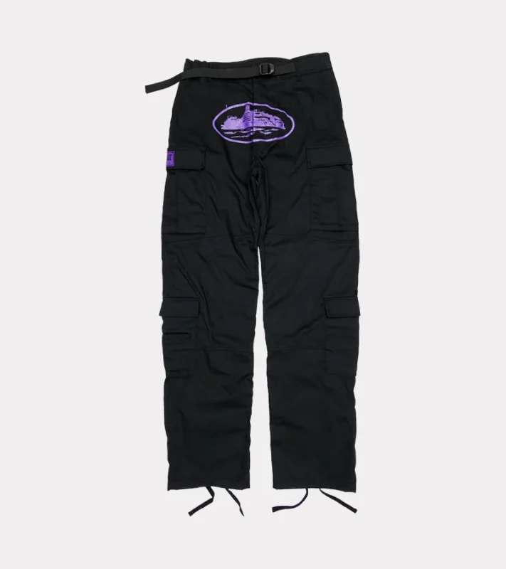 Corteiz Purp Guerillaz Cargos/Purple Black