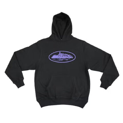 Corteiz Alcatraz Black/Purple Hoodie